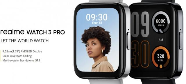 realme Watch 3 Pro vede lumina zilei: ceas cu ecran AMOLED de 1.78 inch, 100+ watch face-uri dinamice