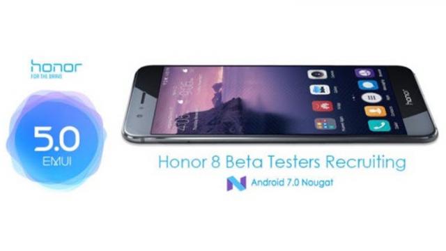 <b>Huawei dă startul unui program de testare a lui Android Nougat + EMUI 5.0 pentru smartphone-ul Honor 8</b>Printre cele mai arătoase smartphone-uri ce au fost lansate în această vară, se numără și Huawei Honor 8. Telefonul despre care vorbim aici sosește într-o carcasă unibody cu ramă metalică și spate din sticlă, iar ca elemente extra avem o cameră foto duală