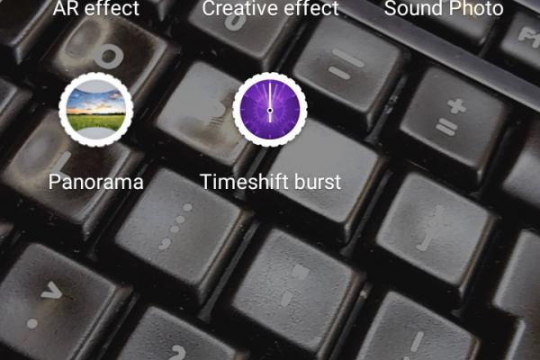 Interfață grafică cameră Sony Xperia XA1