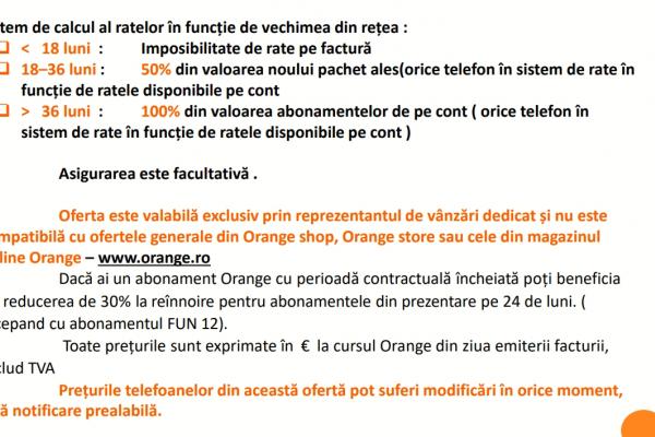 Orange - Ofertă prelungire contract