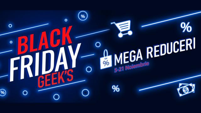 <b>Geekmall va da startul campaniei de Black Friday 2021 mâine! Iată ofertele pregătite</b>Finalul acestei săptămâni ne aduce surprize din partea celor de la Geekmall care vor da startul campaniei de Black Friday chiar mâine. Este o mișcare tot mai des întâlnită în cazul magazinelor, clienții având parte de mai mult timp pentru a-și