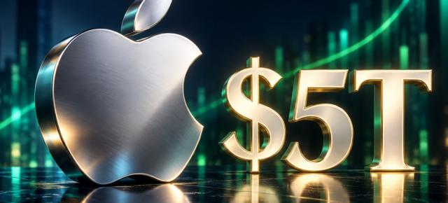Apple ajunge la o valoare de 5 trilioane de dolari la bursă; E într-un club select, alături de NVIDIA