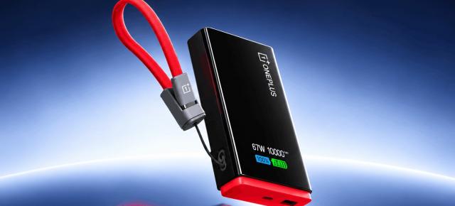 OnePlus lansează un power bank de 10.000 mAh cu încărcare la 67 W, cablu integrat și ecran color