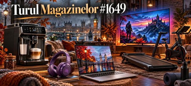Turul Magazinelor #1649: Facem sport cu bicicleta spinning, banda alergare și avem și TV OLED LG la reducere
