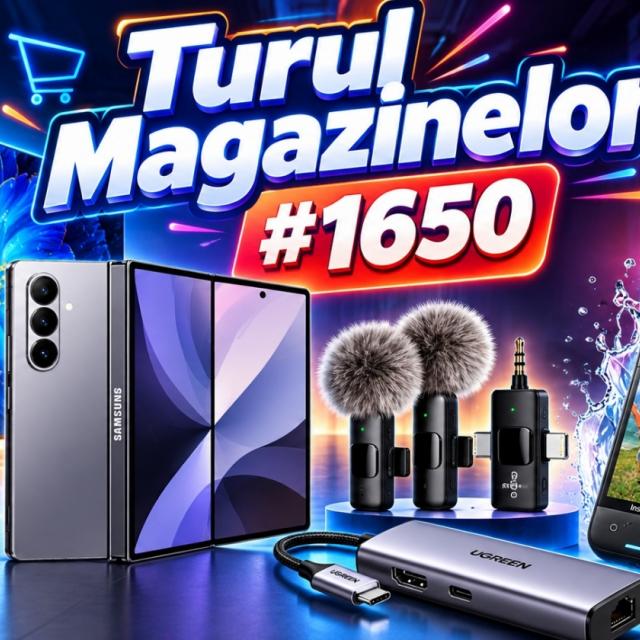 Turul Magazinelor #1650: Camera de acțiune 8K, TV QD Mini LED cu diagonală mare, cele mai drăguțe căști