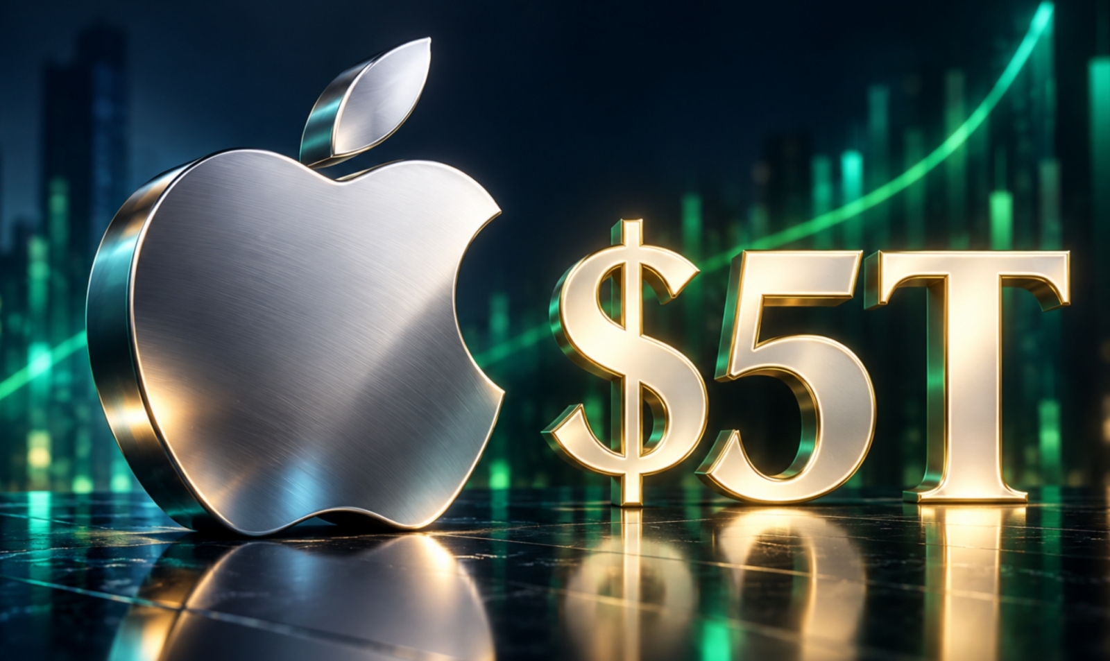 Apple ajunge la o valoare de 5 trilioane de dolari la bursă; E într-un club select, alături de NVIDIA