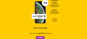 Super oferta Vodafone de azi! iPhone XS la 224 euro cu abonament de 16 euro