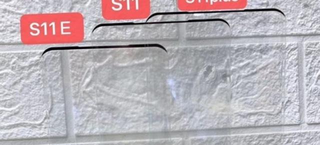 Cele 3 variante de Galaxy S11 au protecțiile de ecran comparate și diferențele la diagonală nu sunt atât de mari