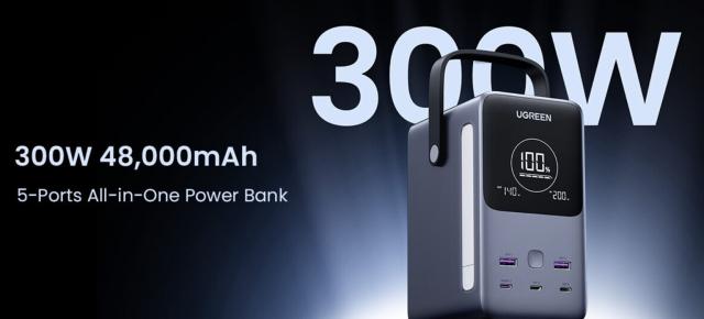 UGREEN lansează bateria portabilă de 300W și 48000mAh; Livrare gratuită în România
