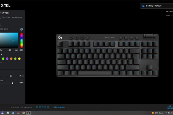 Logitech G PRO X TKL Lightspeed - Capturi aplicație