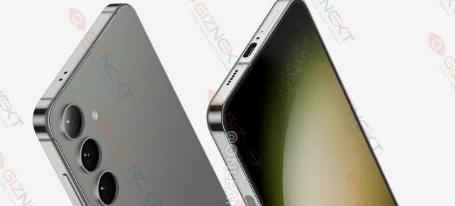 Samsung Galaxy S24+ se afișează la rândul său în randări detaliate, cu muchii plate și design familiar