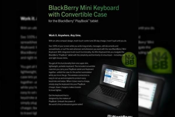 BlackBerry PlayBook Mini Keyboard din 23 Martie (zvon)