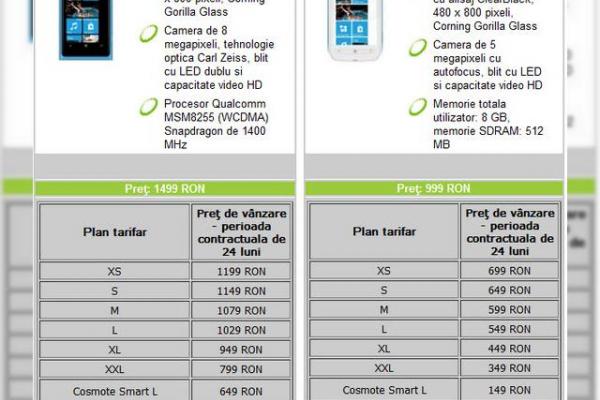 Nokia Lumia 800 și 710 intră În oferta Cosmote și o mică problemă..