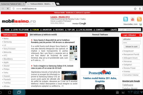 Chrome for Android review - sincronizare perfectă cu PC-ul pentru taburi/bookmarkuri (Video)