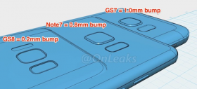 Schemele CAD ale lui Galaxy S8 apar pe web; dezvăluie o cameră ceva mai aplatizată decât la S7, Note 7