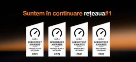 Orange România este recunoscută drept cea mai bună rețea din România pentru al patrulea an consecutiv conform rezultatelor Speedtest Intelligence de la Ookla