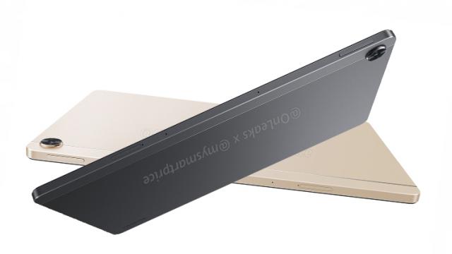 <b>Tableta Realme Pad își face apariția randări detaliate; Are talie de 6.8 mm și vine și pe o nuanță aurie</b>Tableta Realme Pad a bifat câteva leak-uri importante în ultima vreme, iar astăzi o vedem reprezentată în noi randări pentru presă. Apare atât pe varianta gri anterior văzut, dar și pe o nuanță aurie care atrage atenția celor 