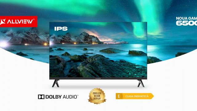 <b>Allview anunță lansarea noului televizor 32ATC6500-H cu Dolby Audio, funcție Auto TimeShift și preț promo de 899 lei</b>Din partea celor de la Allview vine astăzi lansarea unui nou televizor, de fapt a unei noi serii de televizoare - seria 6500. Primul model din lineup se numește Allview 32ATC6500-H și se remarcă printr-un design modern cu margini