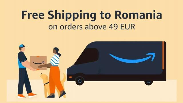 <b>Amazon DE oferă livrare gratuită în România pentru orice comandă de minim 49 de euro!</b>Sosesc vești bune pentru românii care comandă de pe Amazon DE azi. Am aflat prin intermediul blogger-ului NwRadu că retailerul livrează gratuit orice comandă în valoare de minim 49 de euro în țara noastră. Schimbarea a apărut recent, în luna august