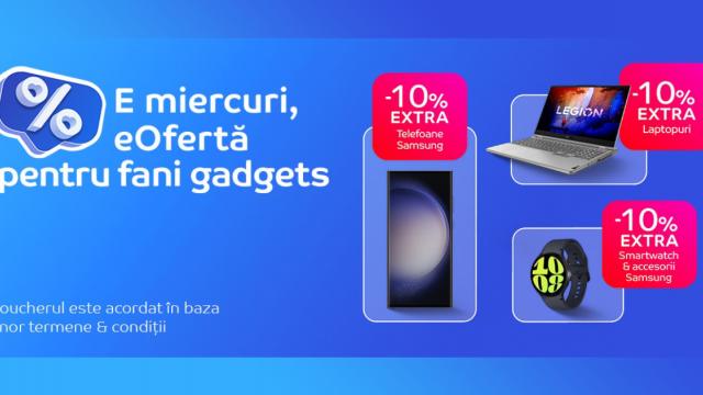 <b>Smartphone-uri, smartwatch-uri și tablete Samsung, laptopuri și gadget-uri utile azi cu extra-discount la eMAG! Recomandări de achiziție Back to School</b>Școala tocmai a început, ne apropiem chiar de Black Friday de acum, dar campaniile de reduceri continuă pe eMAG zilnic. Pare că miercurea e dedicată entuziaștilor tech și celor ce îsi doresc un smartphone / laptop / smartwatch nou, poate chiar o tabletă