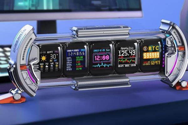 E LUNI e AMAZON: Divoom Times Gate WiFi Pixel Art Informative Display - un gadget futurist pentru biroul tău!