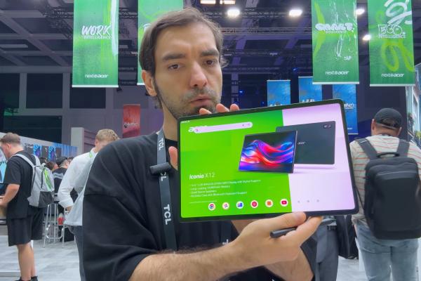 IFA 2024: Hands-on cu Acer Iconia X12 - Tabletă subțire cu ecran AMOLED, stylus și tastatură Bluetooth pentru productivitate