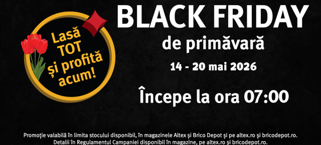 Altex intră în zona imobiliară de Black Friday de primăvară; 99 de apartamente și reduceri de până la 50% la electronice și electrocasnice