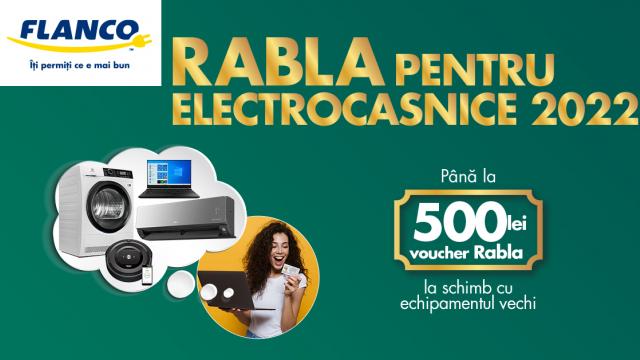 <b>Flanco participă la programului național „Rabla pentru Electrocasnice 2022” și plusează prin propriul program de buy-back pentru televizoare, trotinete și aparate de cafea</b>Încă de săptămâna trecută s-a dat start programului Rabla pentru Electrocasnice 2022. Astfel, doar azi mai puteți să vă creați un cont de utilizator și să revendicați voucherele puse la bătaie, dacă nu ați făcut-o deja. Azi aflăm că Flanco este